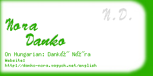 nora danko business card